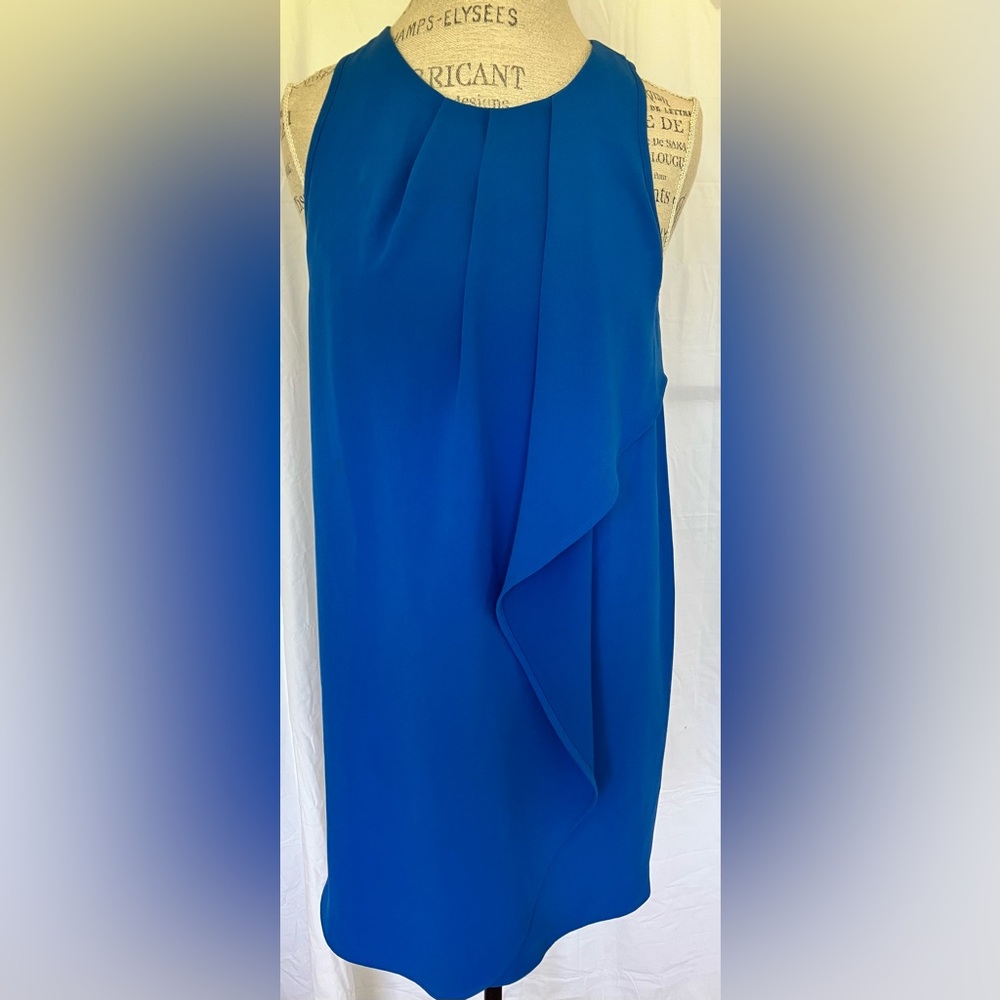 Fifteen Twenty Women’s Asymmetric Sleeveless Cocktail Dress in Royal Blue Sz S